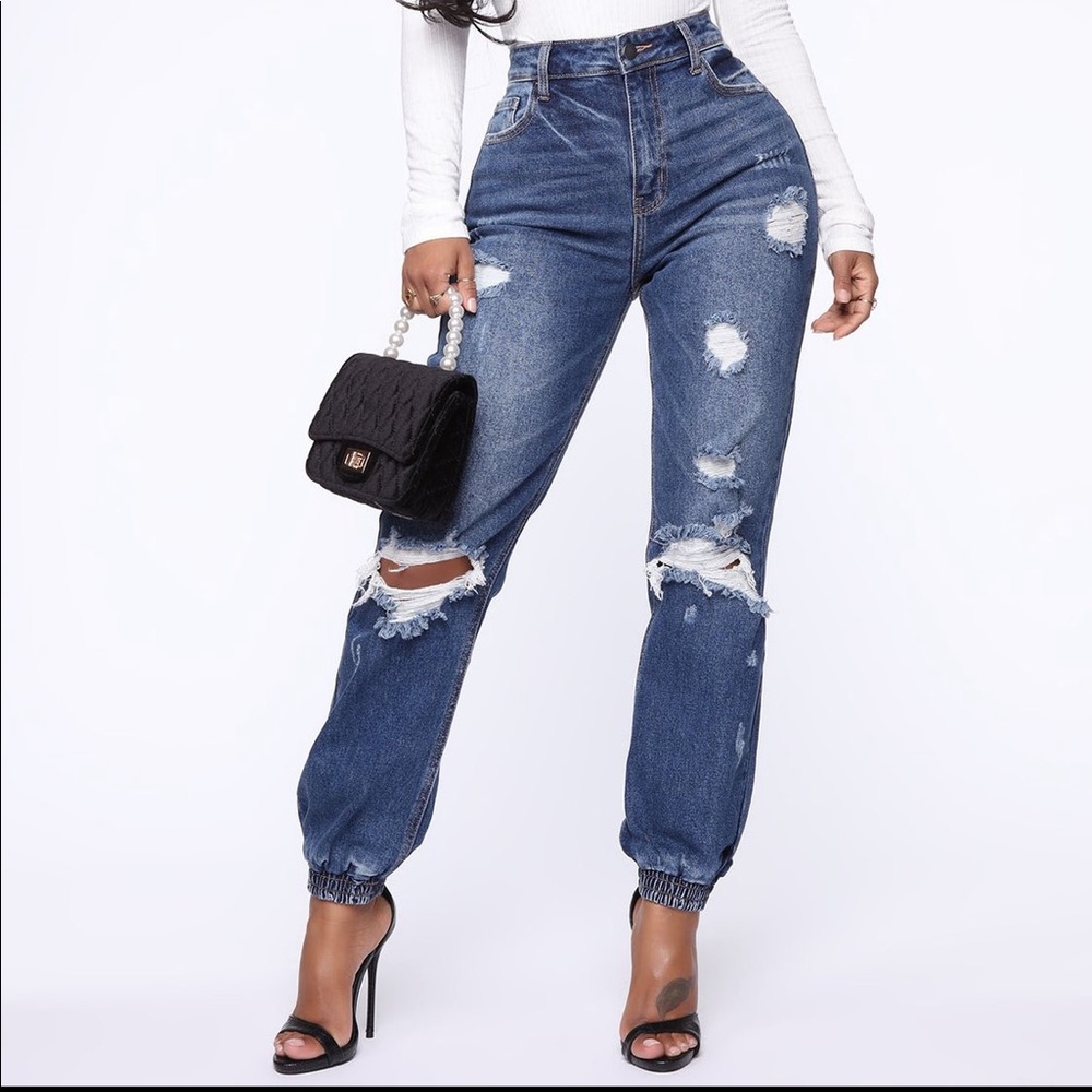 Skater Girl Denim Joggers